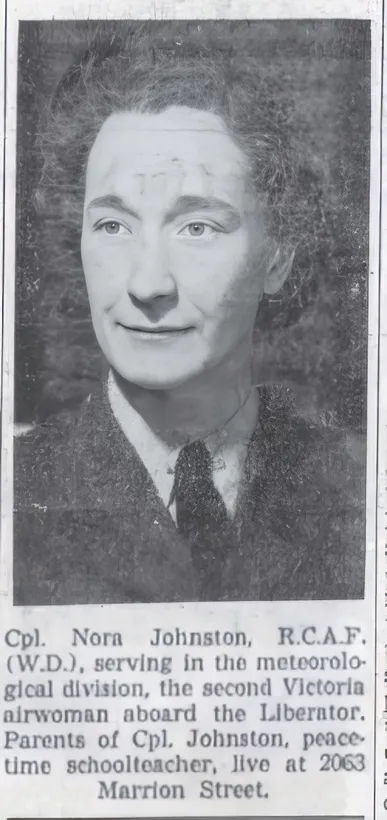 Corporal Nora Johnson RCAFWD