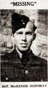 Flight Sergeant Alexander McKenzie Mowbray RCAF