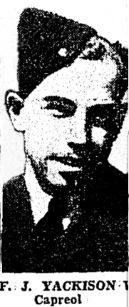 Warrant Officer 2nd Class Frank Joseph Yackison RCAF