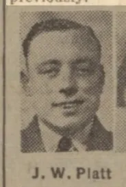 Sergeant James Wilfrid Platt RAF